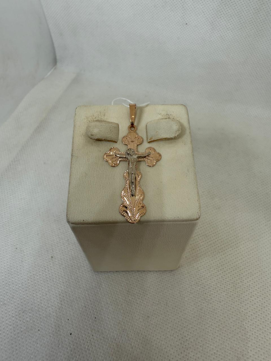 ПОДВЕСКА КРЕСТ без камня (Au 585)