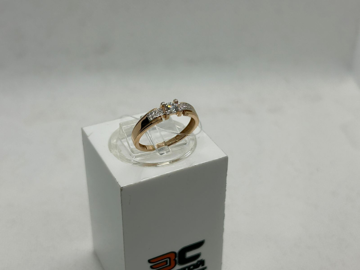 КОЛЬЦО С КАМНЯМИ (Au 585)