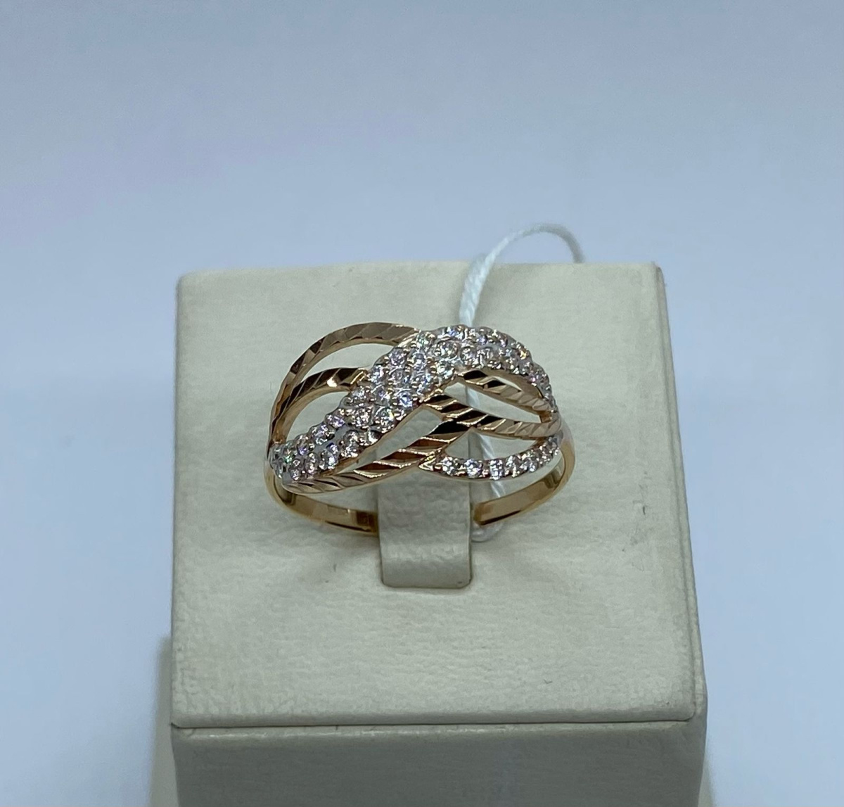 КОЛКМИ585 КОЛЬЦО С КАМНЯМИ (Au 585)