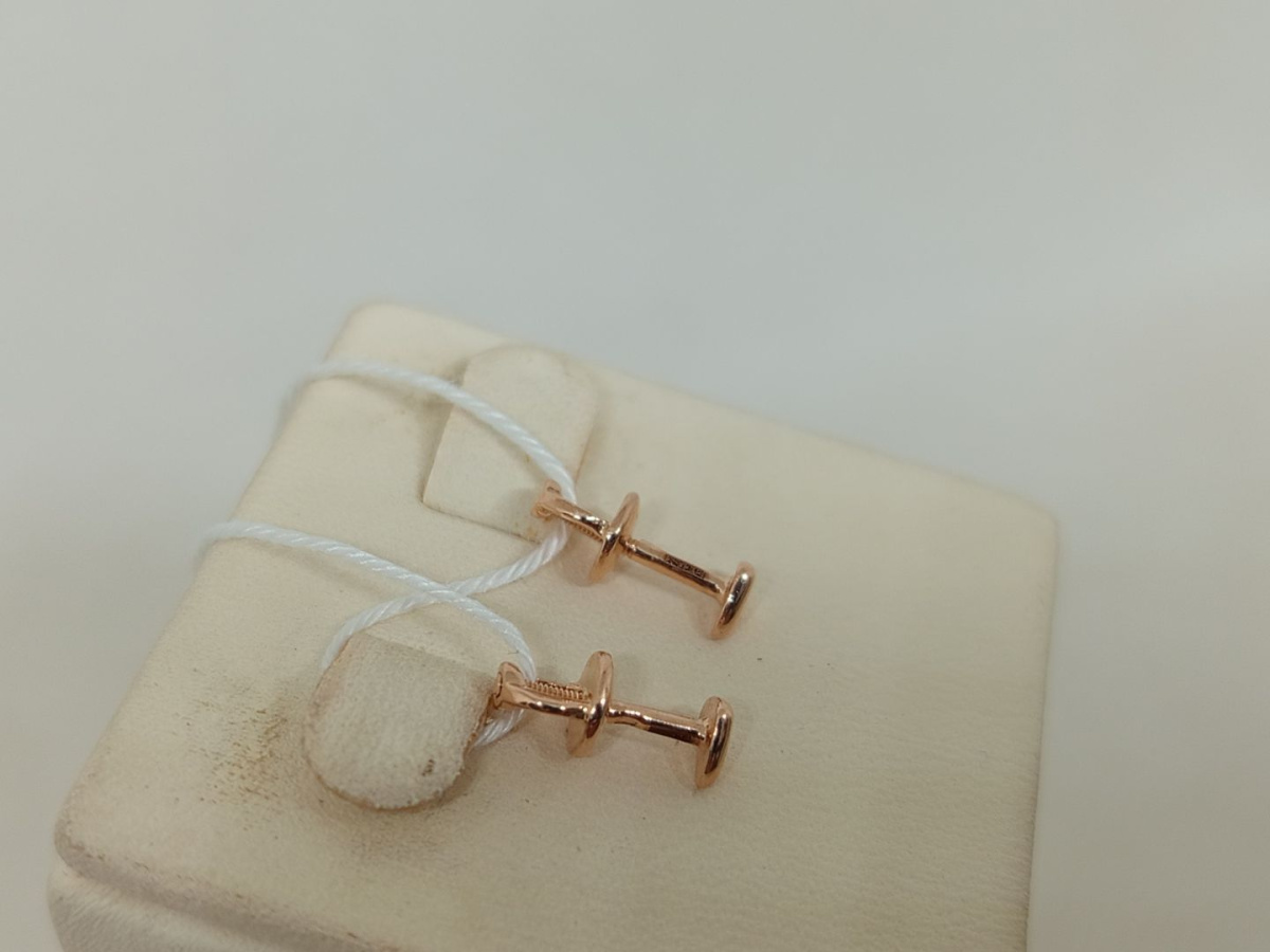 СПУС585 СЕРЬГИ ПУСЕТЫ (Au 585)