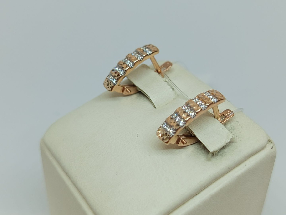 СЕРЬГИ С КАМНЯМИ (Au 585)