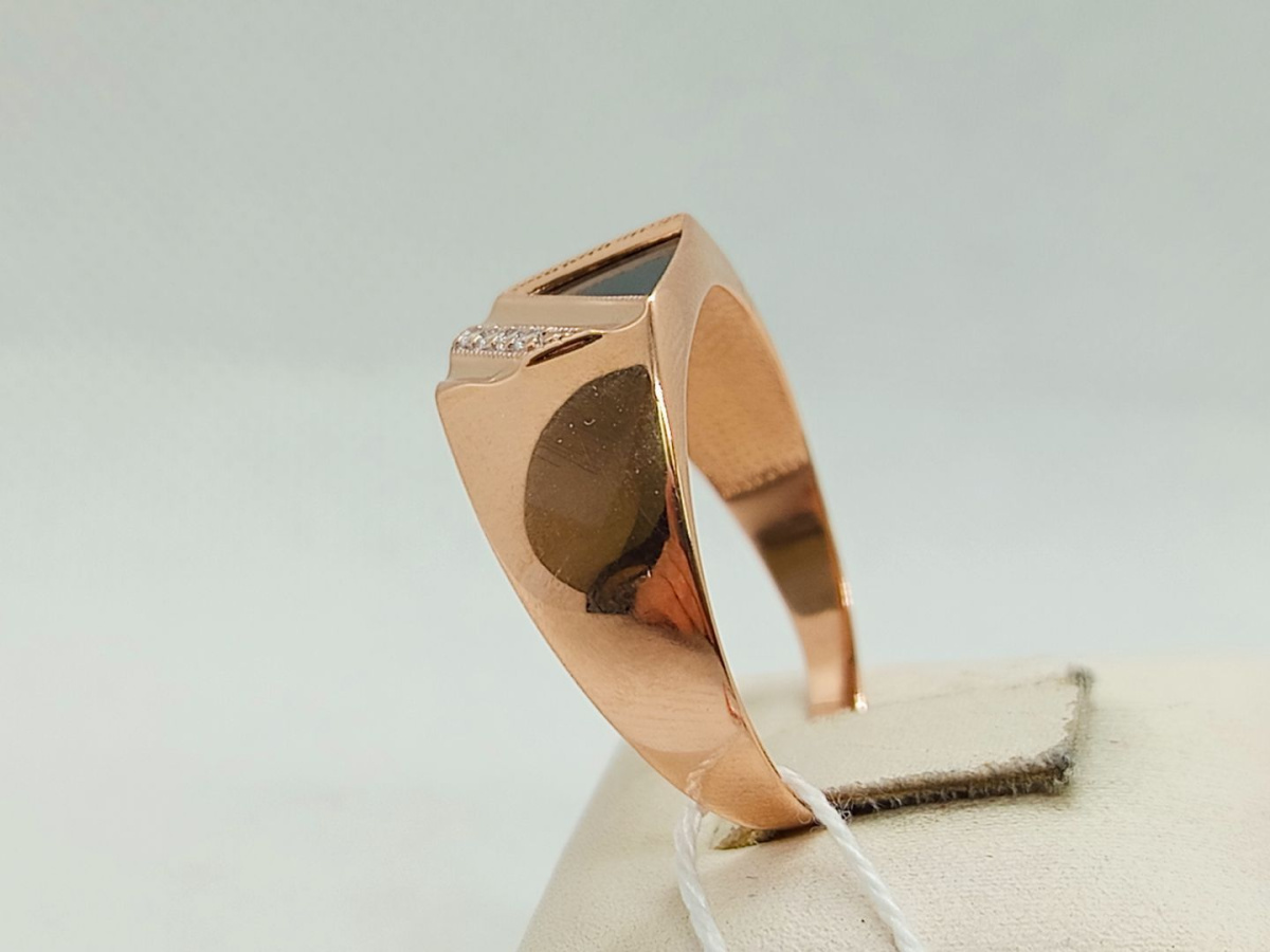 ПЕЧАТКА С КАМНЯМИ (Au 585)