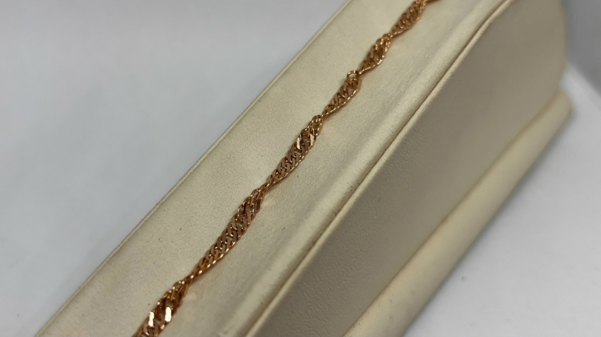 БРАСЛЕТ ПОЛНОВЕСНЫЙ Сингапур Au 585