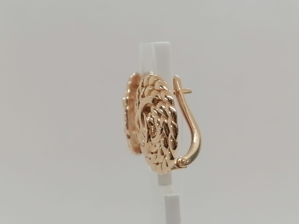 СЕРЬГИ БЕЗ КАМНЯ (Au 585)