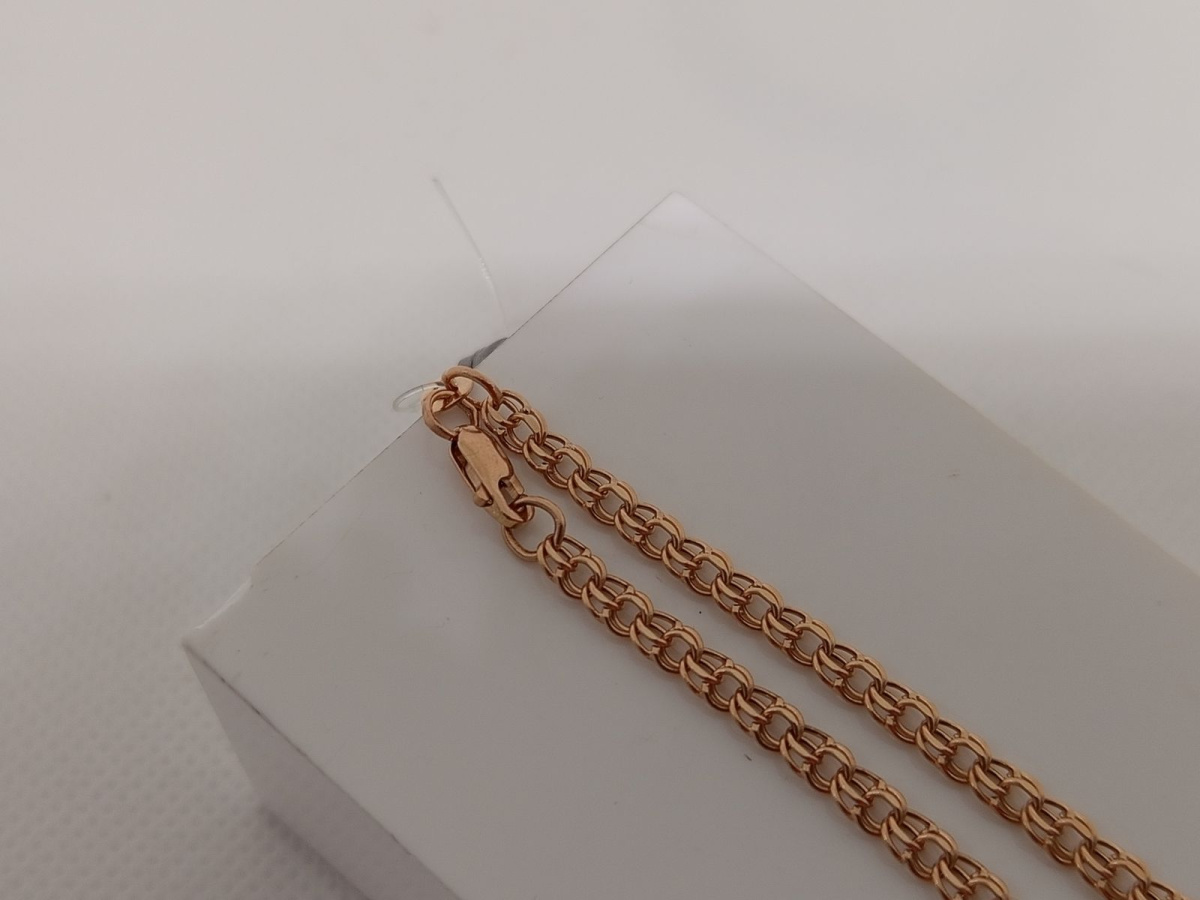 ЦЕПЬ ПУСТОТЕЛАЯ Бисмарк (Au 585)