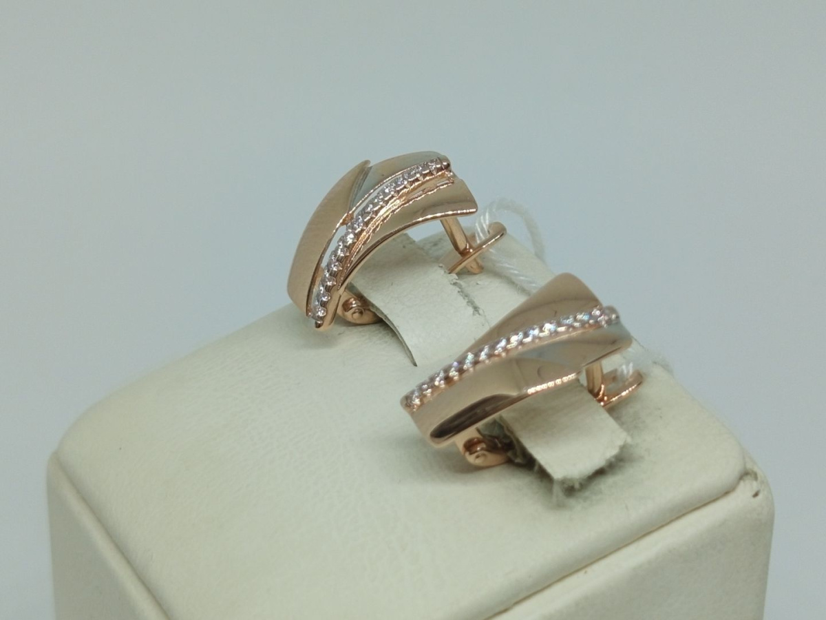 СЕРЬГИ С КАМНЯМИ (Au 585)