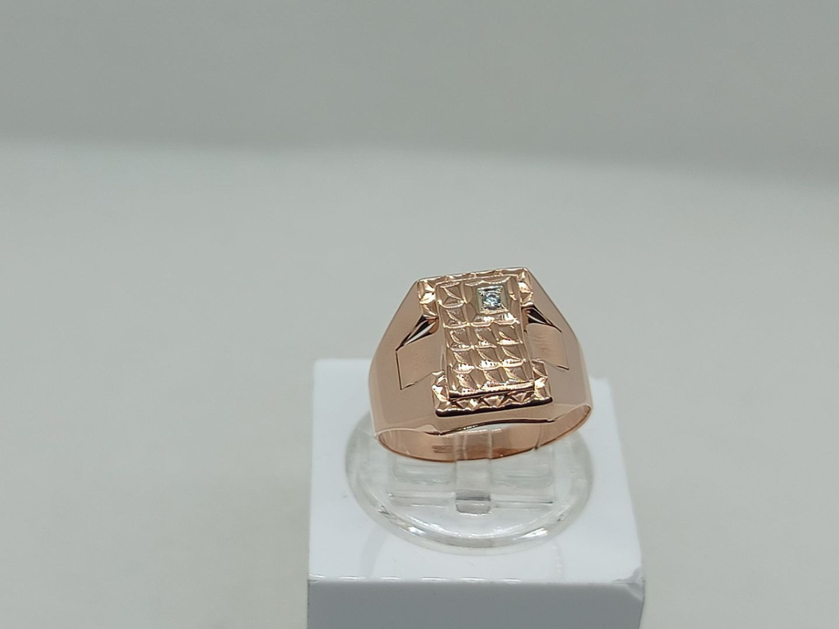 51-0020 КОЛЬЦО ПЕЧАТКА с камнем (Au 585)