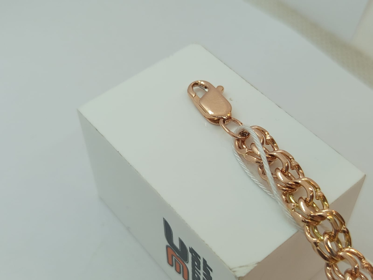 БЛБ585 БРАСЛЕТ ПОЛНОВЕСНЫЙ Бисмарк (Au 585)