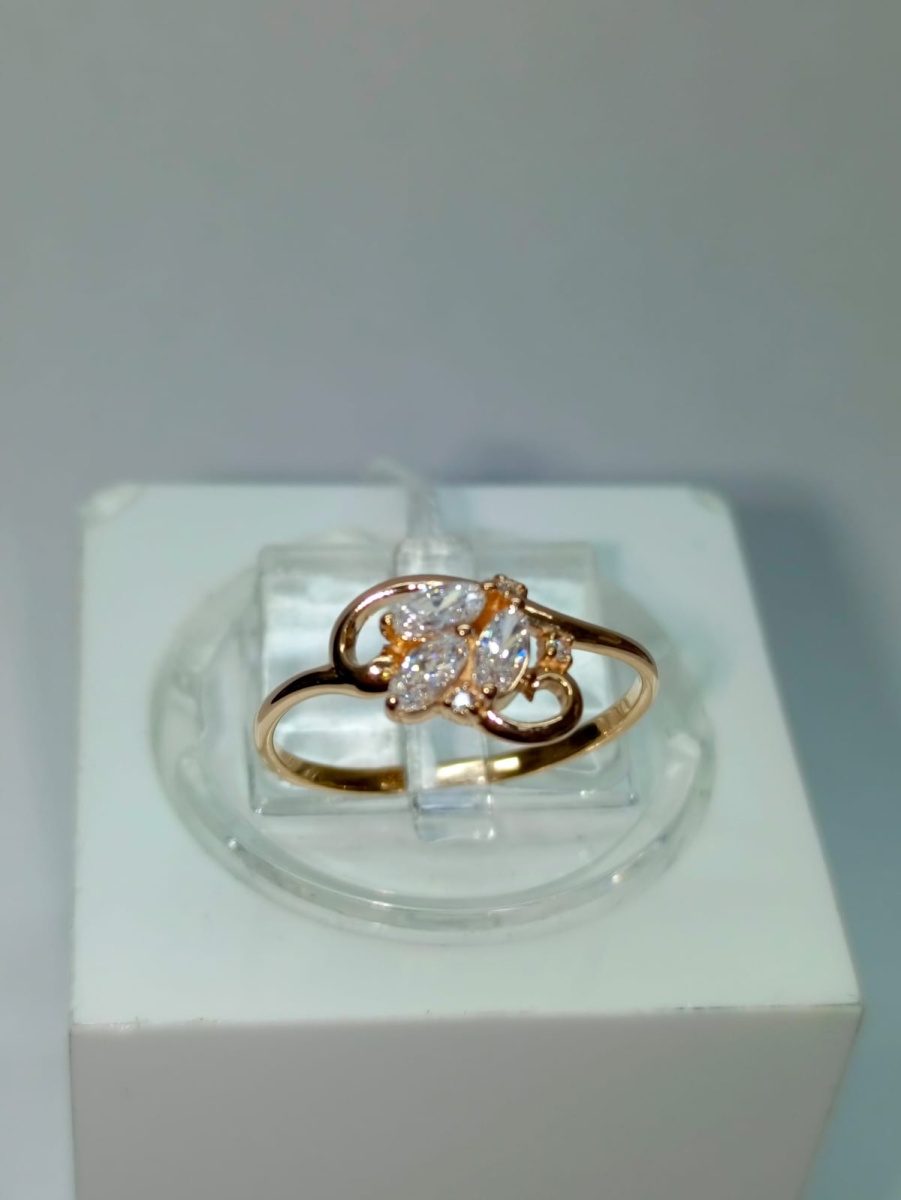 КОЛКМИ585 КОЛЬЦО С КАМНЯМИ (Au 585)