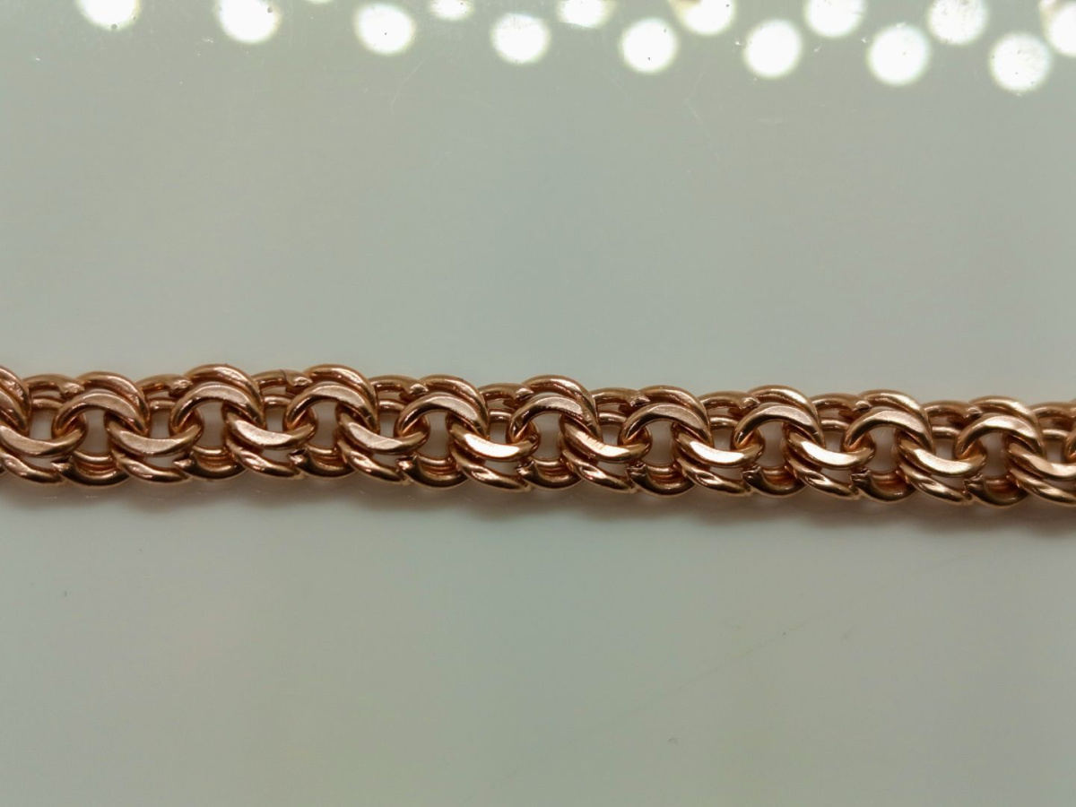 БРАСЛЕТ ПУСТОТЕЛЫЙ Бисмарк Au 585