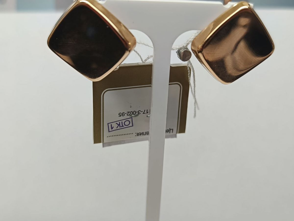 СЕРЬГИ БЕЗ КАМНЯ (Au 585)