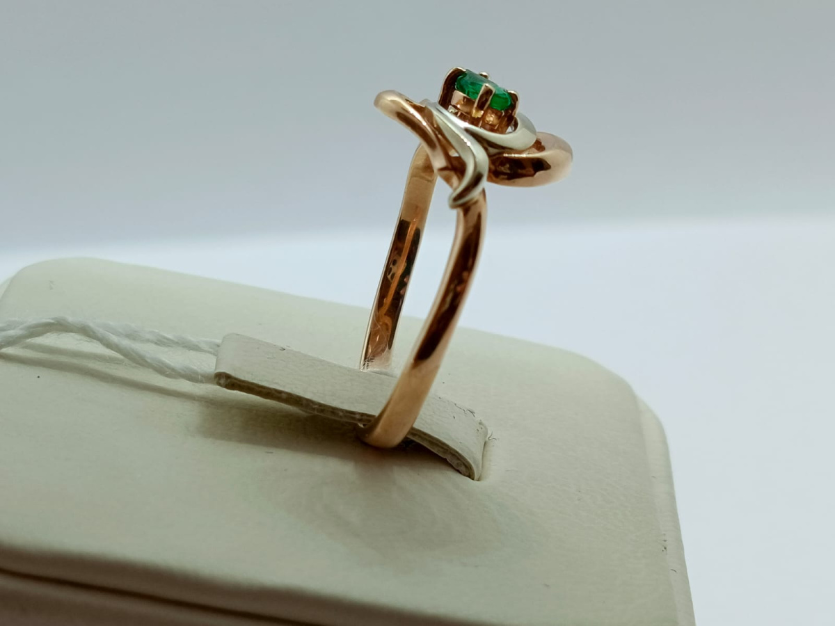 КОЛКМ585 КОЛЬЦО С КАМНЕМ (Au 585)