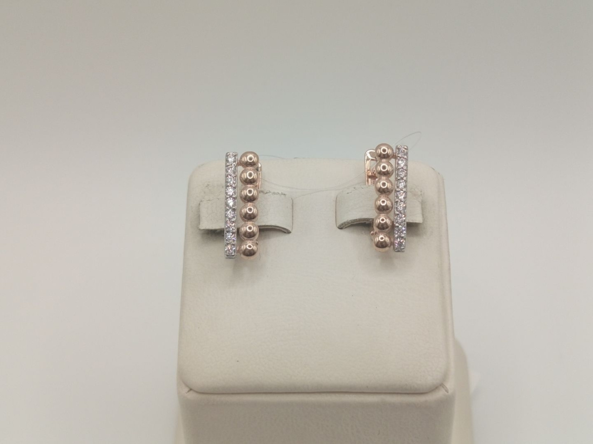 СЕРЬГИ С КАМНЯМИ (Au 585)