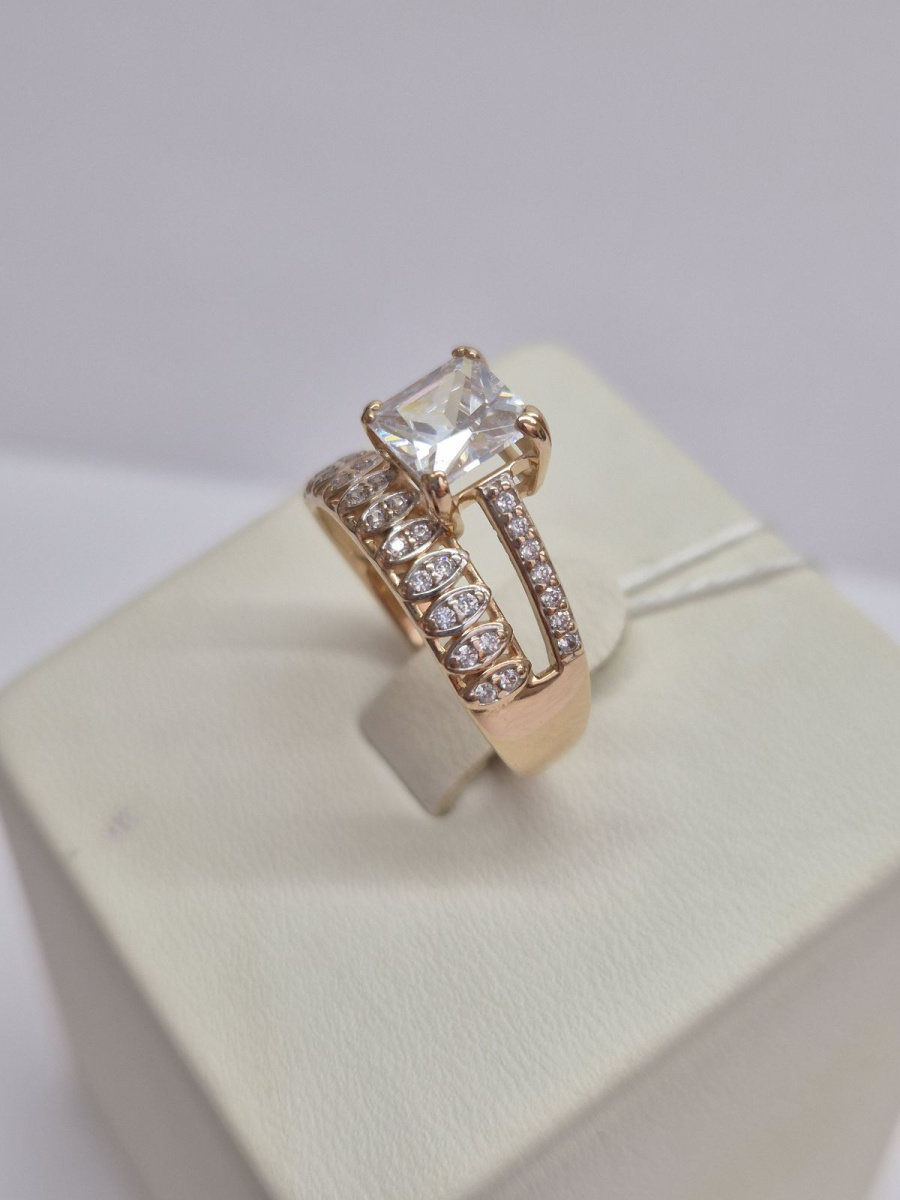 КОЛКМИ585 КОЛЬЦО С КАМНЯМИ (Au 585)