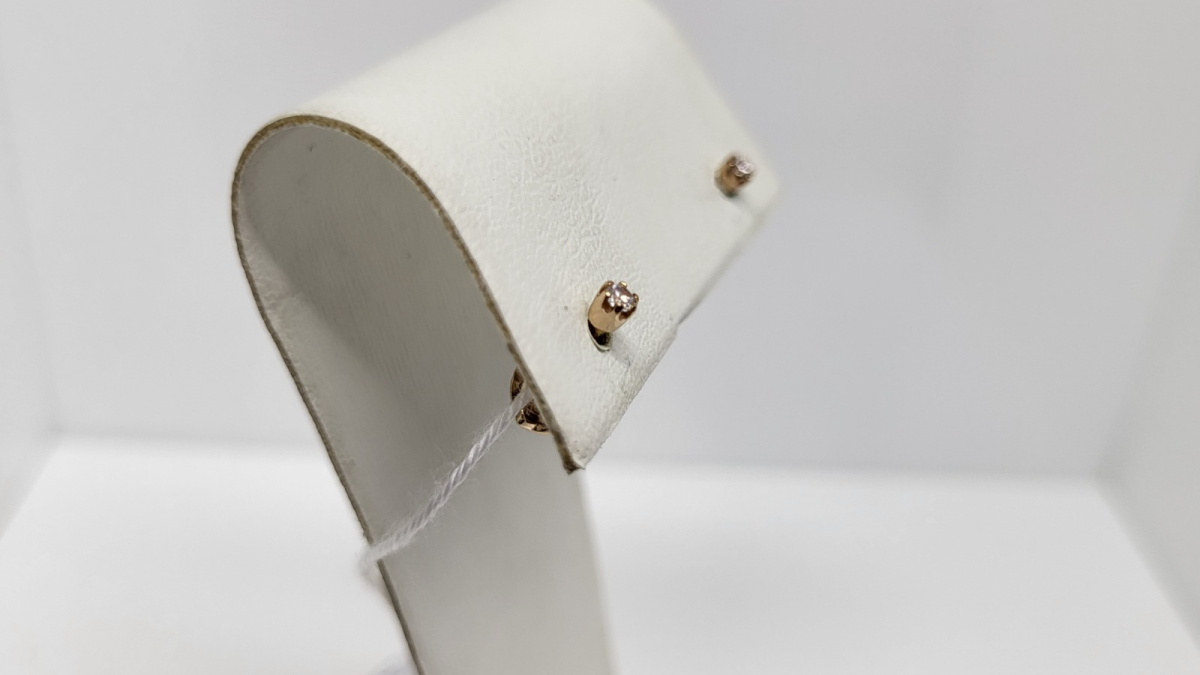 СПУС585 СЕРЬГИ ПУСЕТЫ (Au 585)