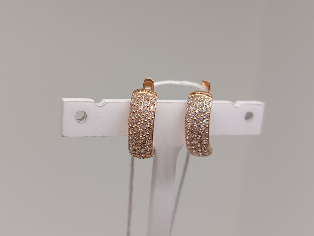 СКМИ585 СЕРЬГИ С КАМНЯМИ (Au 585)