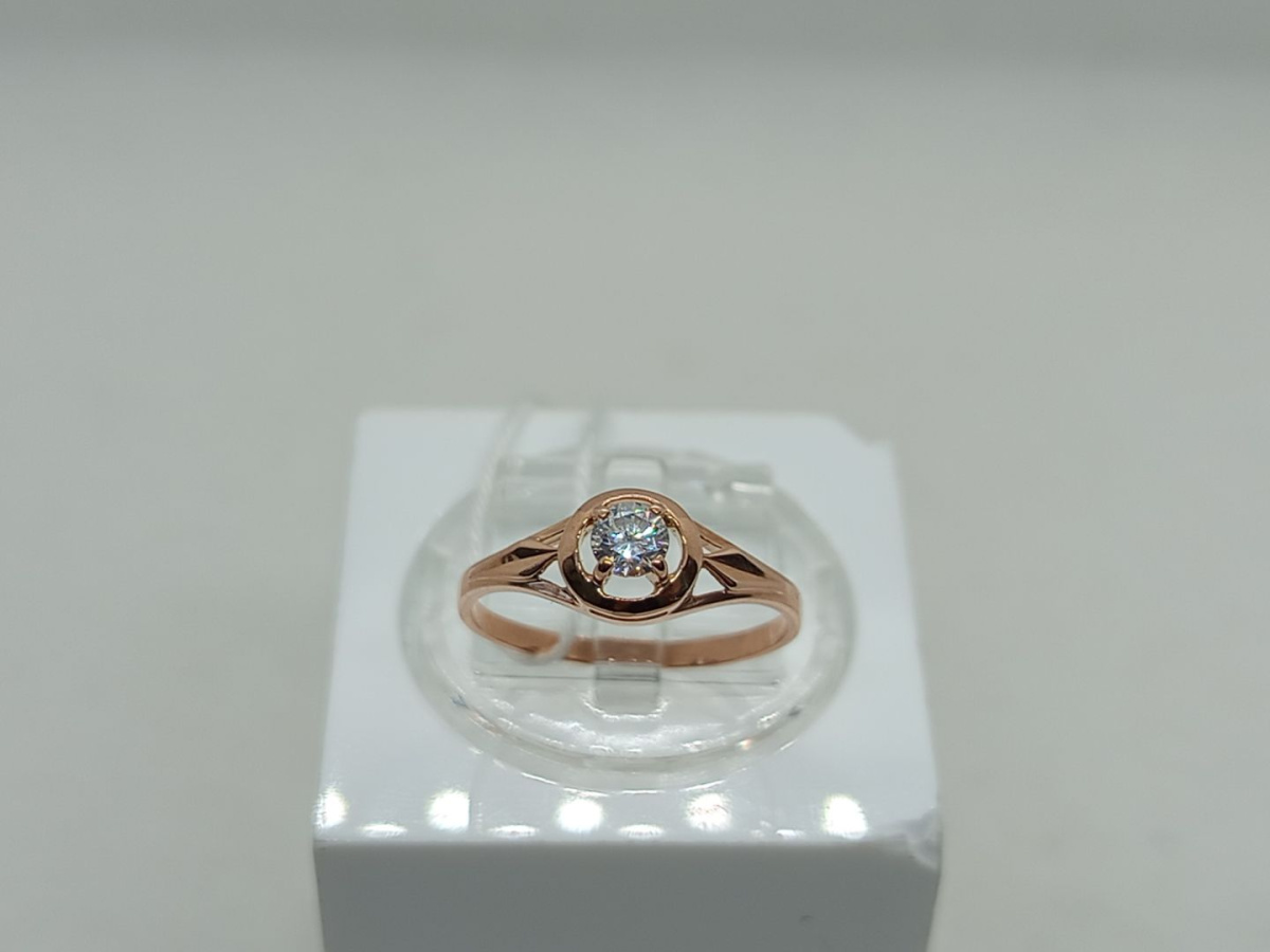 КОЛКМ585 КОЛЬЦО С КАМНЕМ (Au 585)