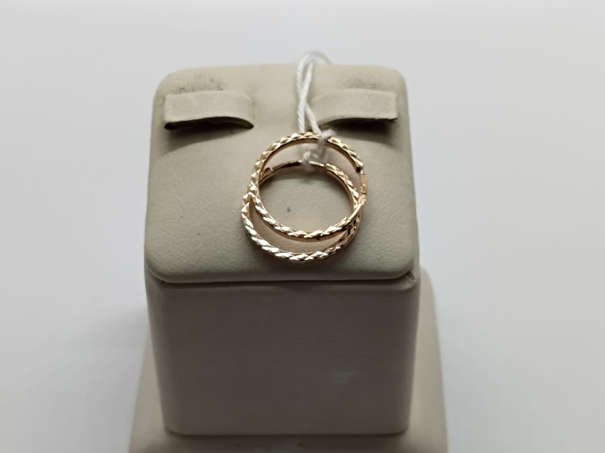 СКОН585 СЕРЬГИ КОНГО (Au 585)