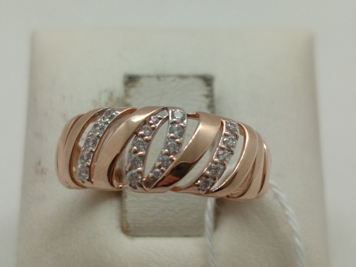 КОЛКМИ585 КОЛЬЦО С КАМНЯМИ (Au 585)