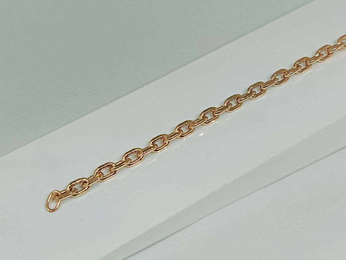 БРАСЛЕТ ПУСТОТЕЛЫЙ Якорное (Au 585)