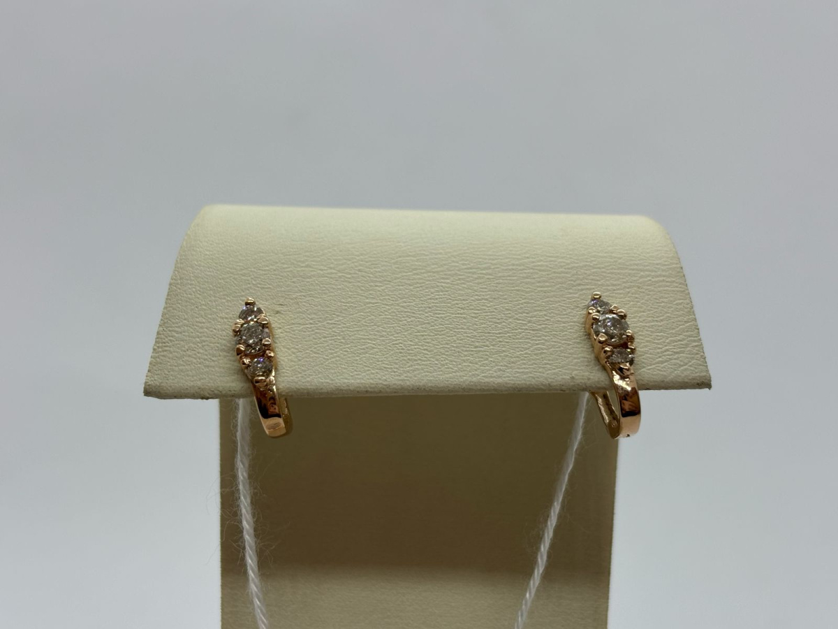 СЕРЬГИ БРИЛЛИАНТ (Au 585)