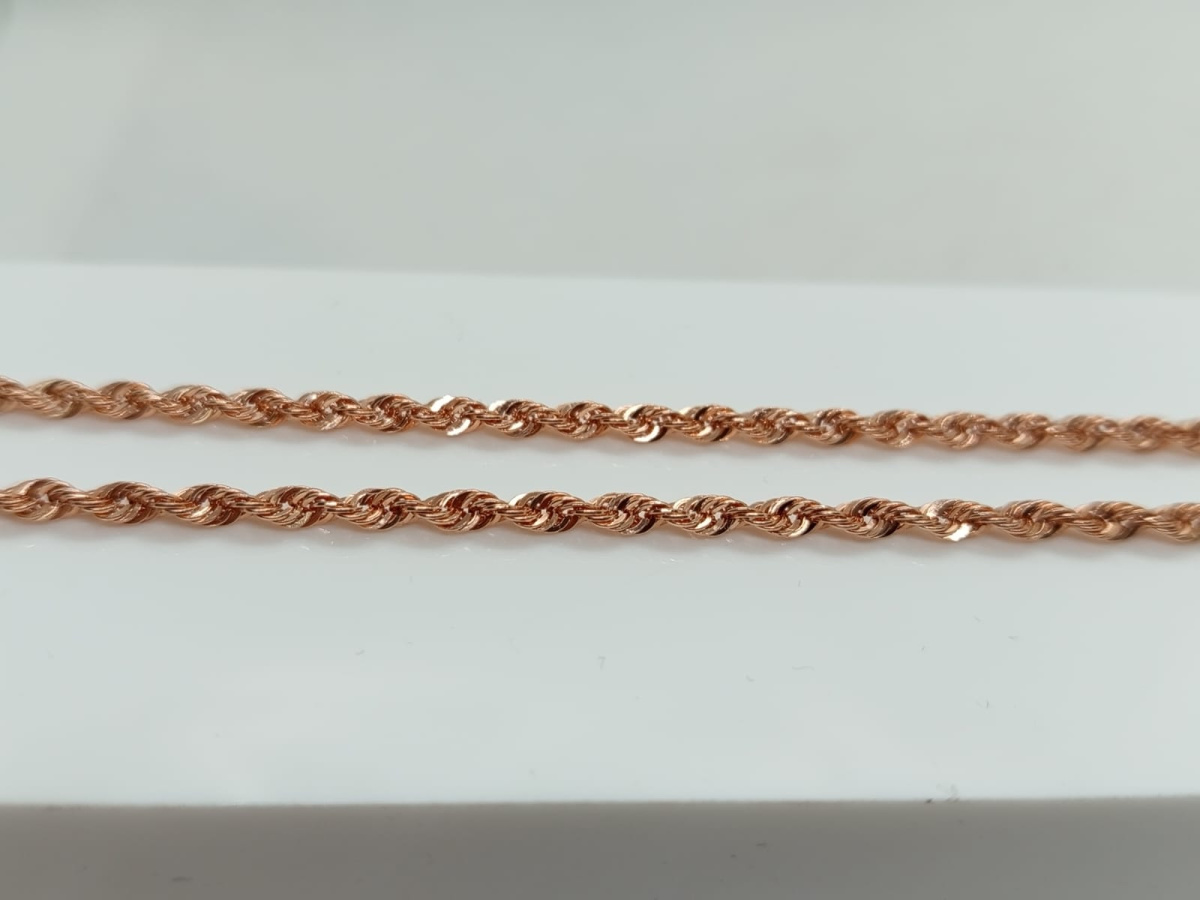 ЦЕПЬ ПУСТОТЕЛАЯ Веревка (Au 585)