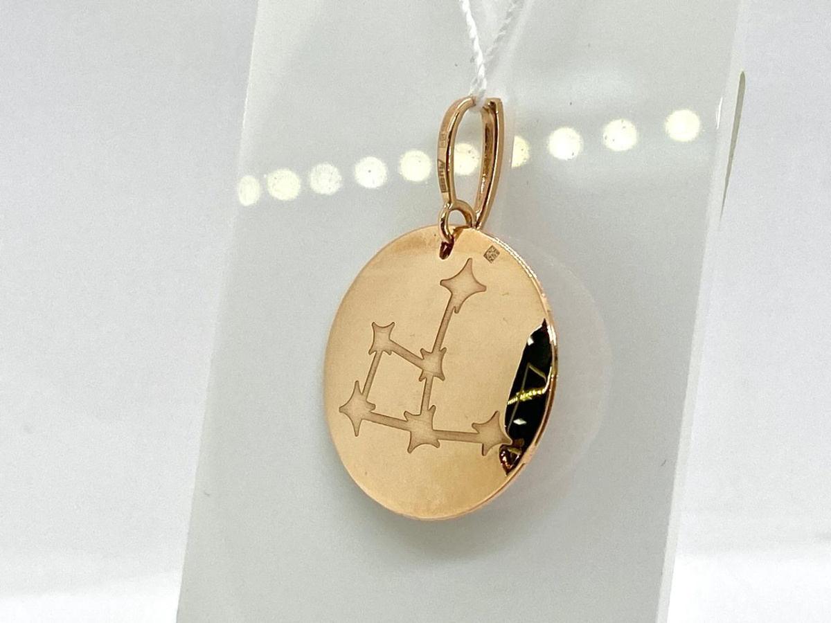 ПОДВЕСКА ЗНАК ЗОДИАКА ДЕВА (Au 585)