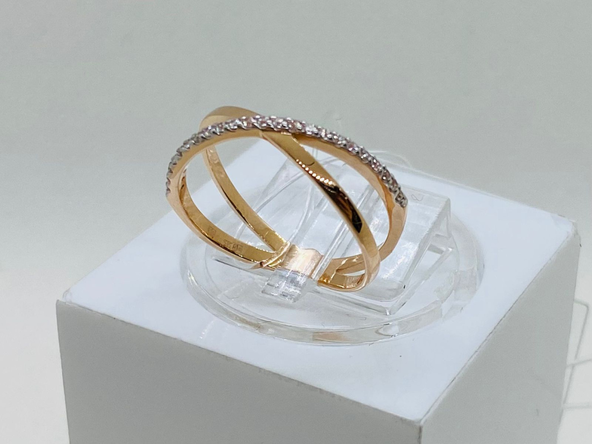 018573 КОЛЬЦО С КАМНЯМИ (Au 585) 018573 КОЛЬЦО С КАМНЯМИ (Au 585)