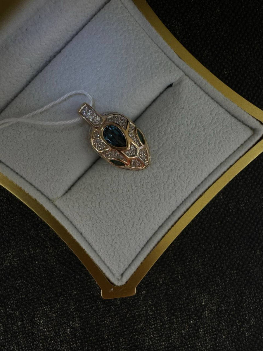 ПОДКМИ585 ПОДВЕСКА С КАМНЯМИ (Au 585)