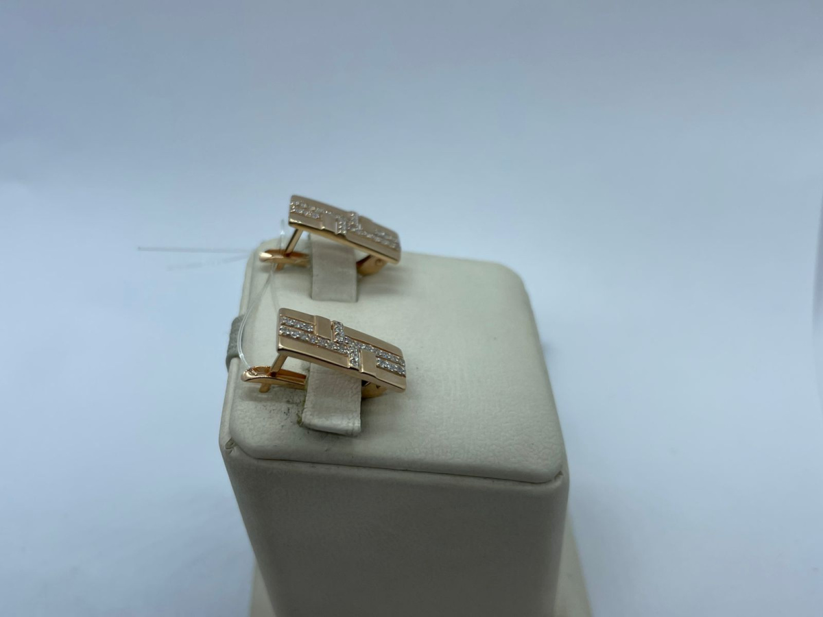 СЕРЬГИ С КАМНЯМИ (Au 585)