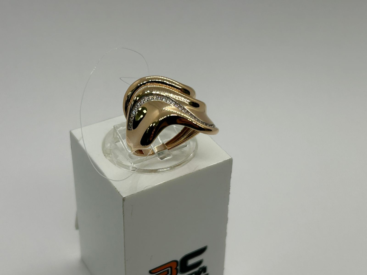 КОЛЬЦО С КАМНЯМИ (Au 585)