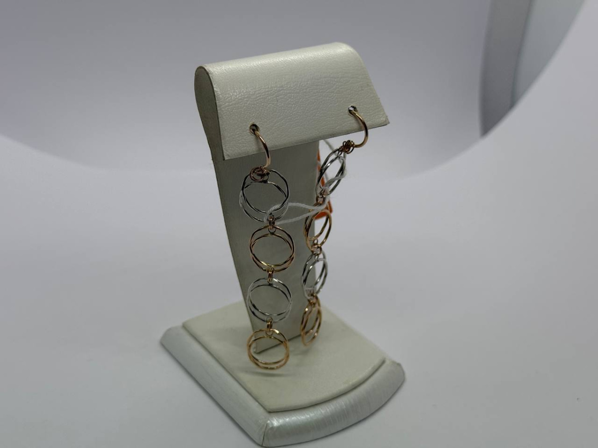 СБКМ585 СЕРЬГИ БЕЗ КАМНЯ (Au 585)