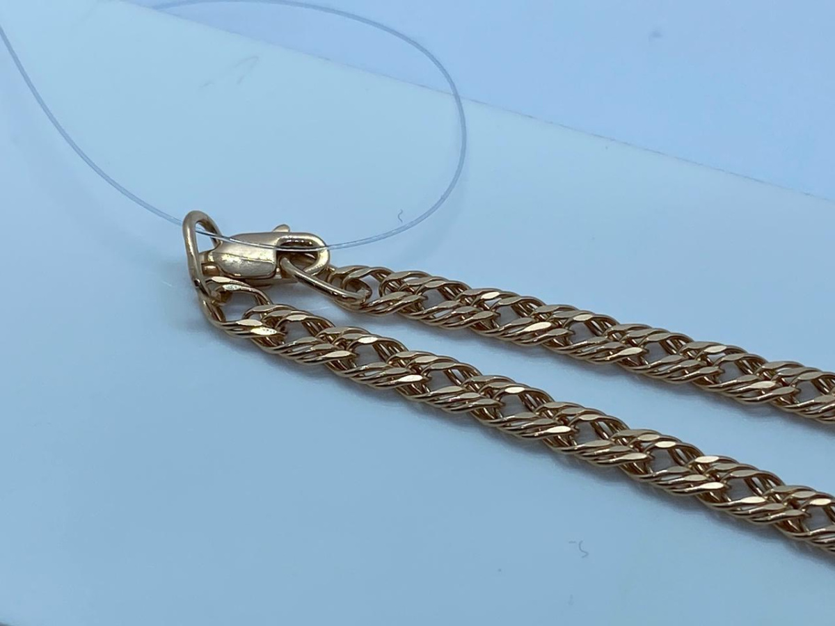 ЦЕПЬ ПУСТОТЕЛАЯ Ромб тройной (Au 585)