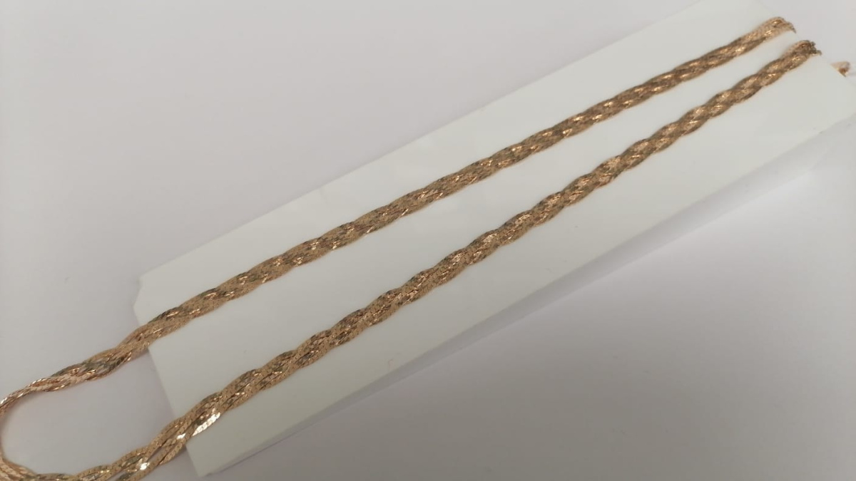 ЦЕПЬ ПОЛНОВЕСНАЯ Косичка(париджина) (Au 585)