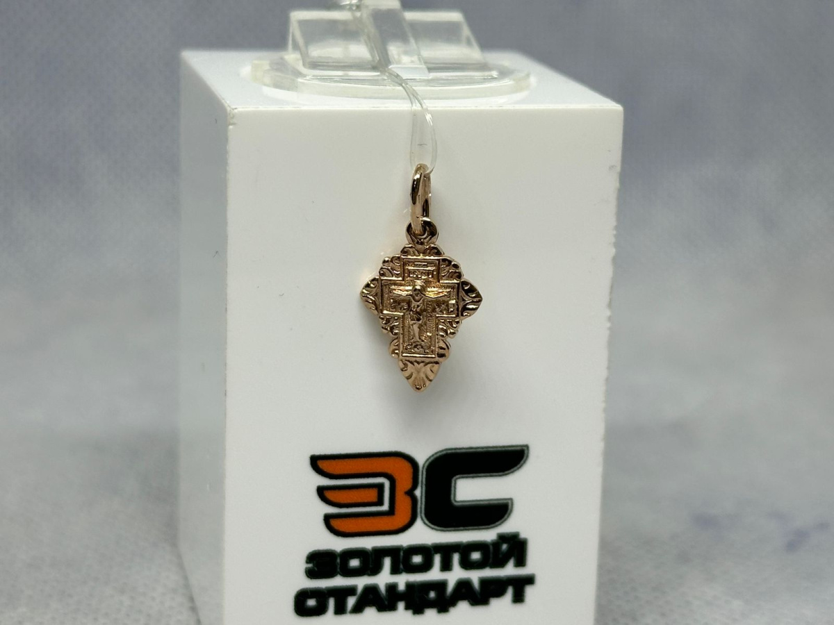 ПОДВЕСКА КРЕСТ без камня (Au 585)