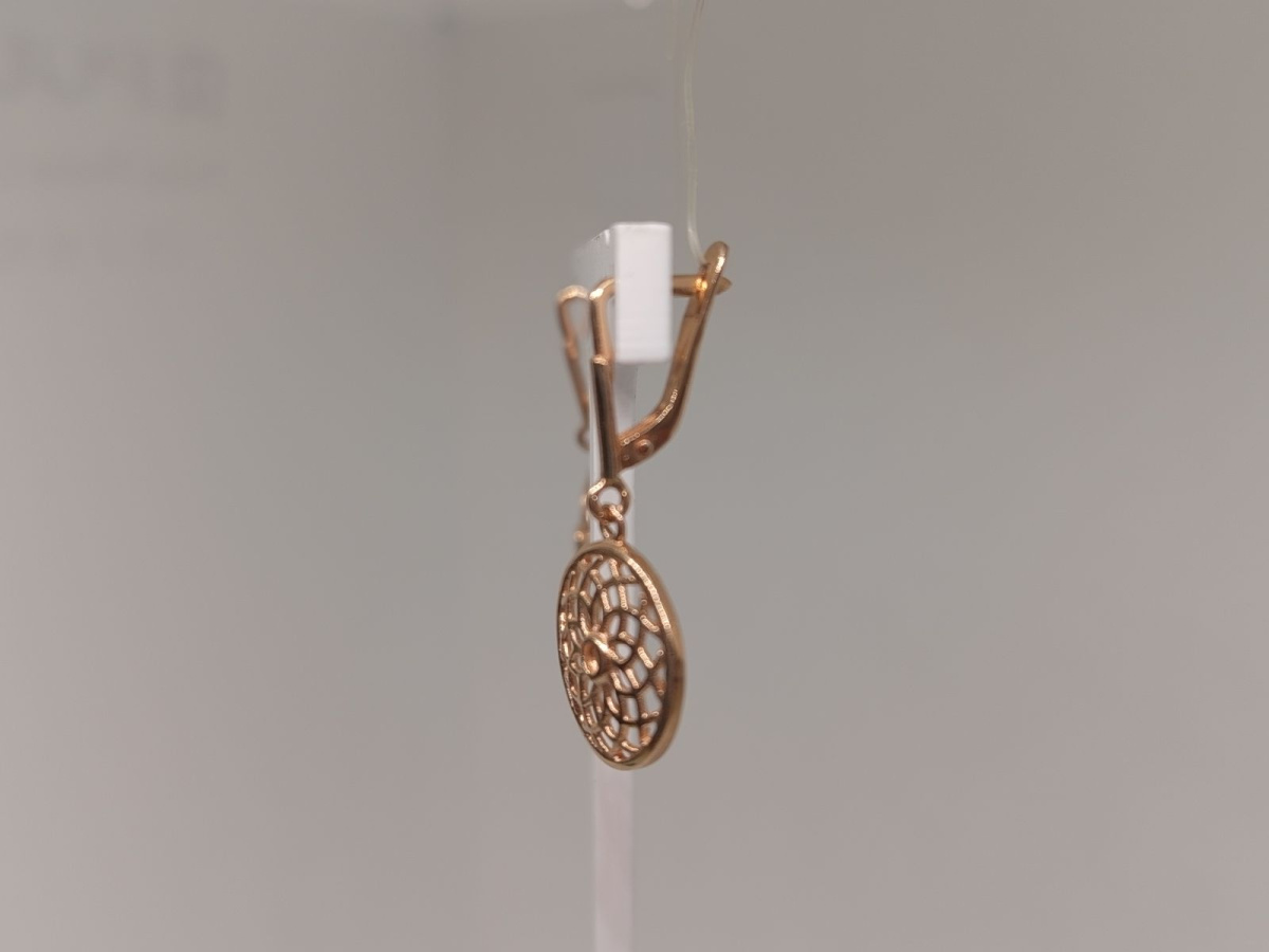 СЕРЬГИ БЕЗ КАМНЯ (Au 585)