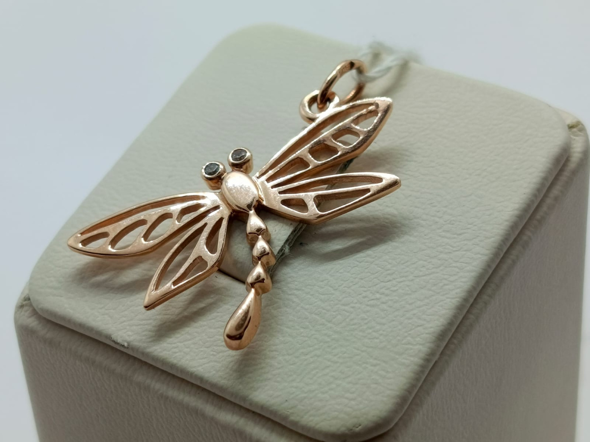 ПОДКМИ585 ПОДВЕСКА С КАМНЯМИ (Au 585)