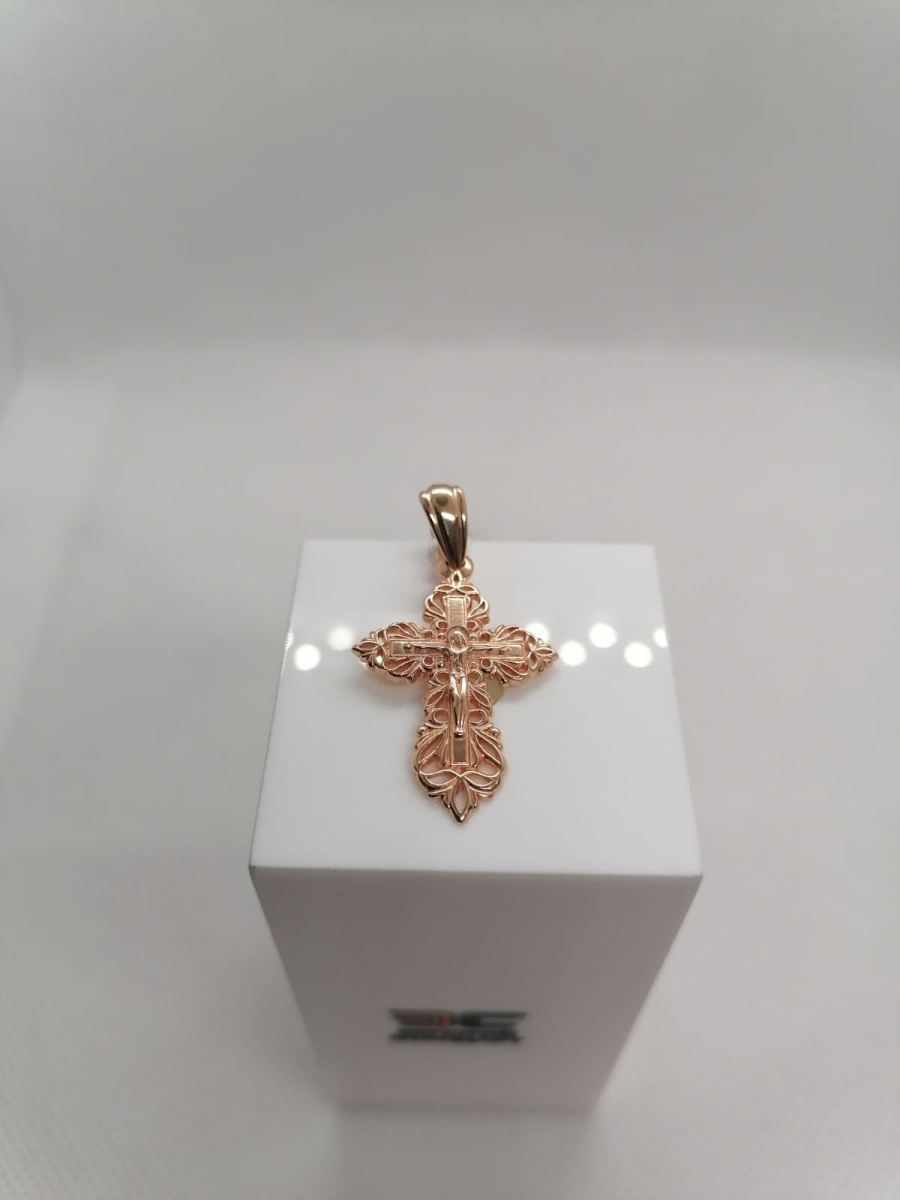 ПОДВЕСКА КРЕСТ БЕЗ КАМНЯ (Au 585)