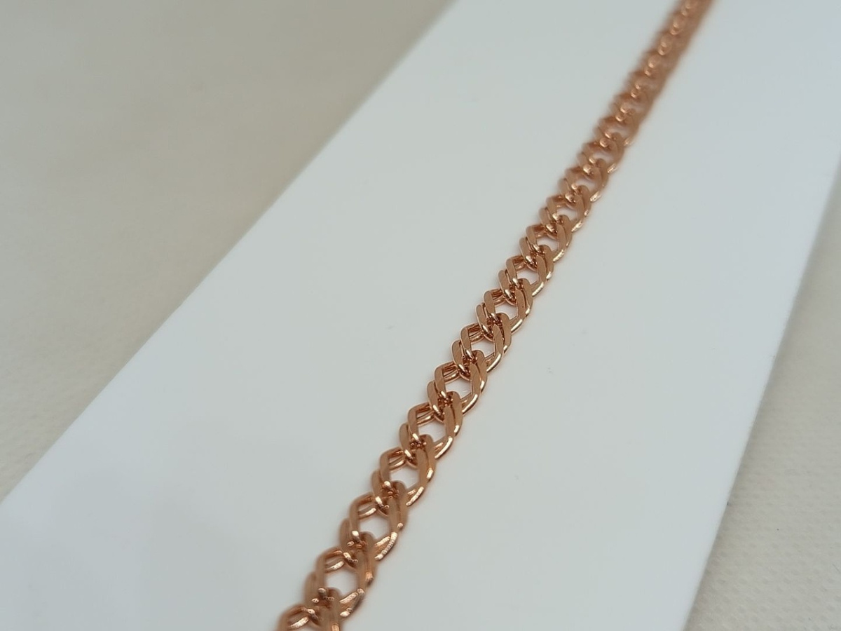 БРАСЛЕТ ПОЛНОВЕСНЫЙ Ромб двойной Au 585