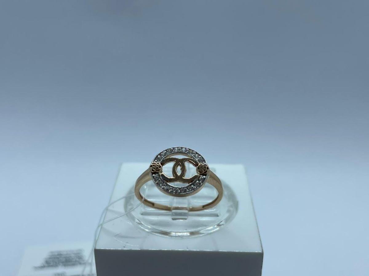 КОЛЬЦО С КАМНЯМИ (Au 585)