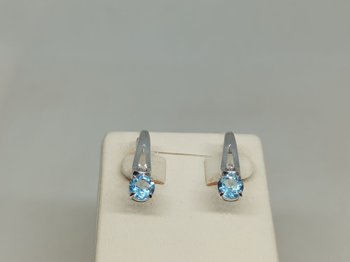 СЕРЬГИ БРИЛЛИАНТ (Ag 925)