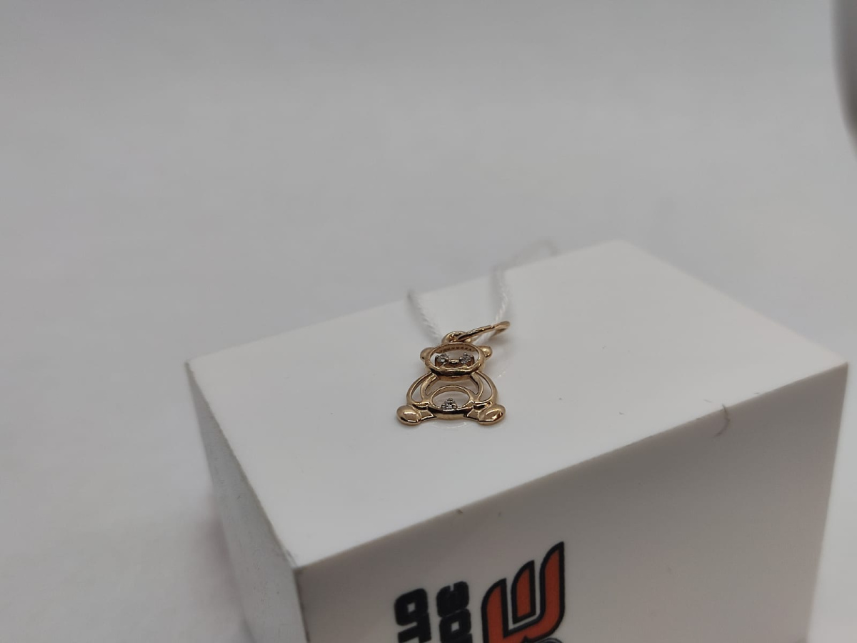 ПОДКМИ585 ПОДВЕСКА С КАМНЯМИ (Au 585)