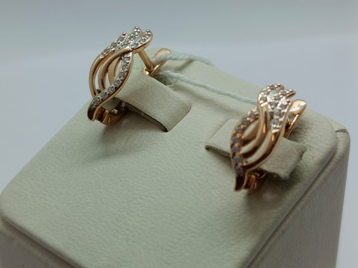 СЕРЬГИ С КАМНЯМИ (Au 585)