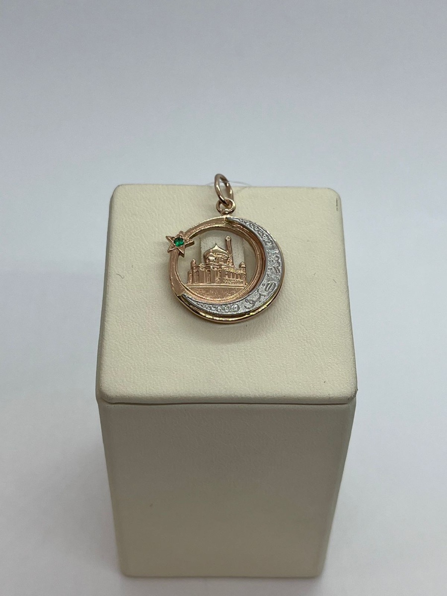 ПОДВЕСКА МЕЧЕТЬ с камнями (Au 585)