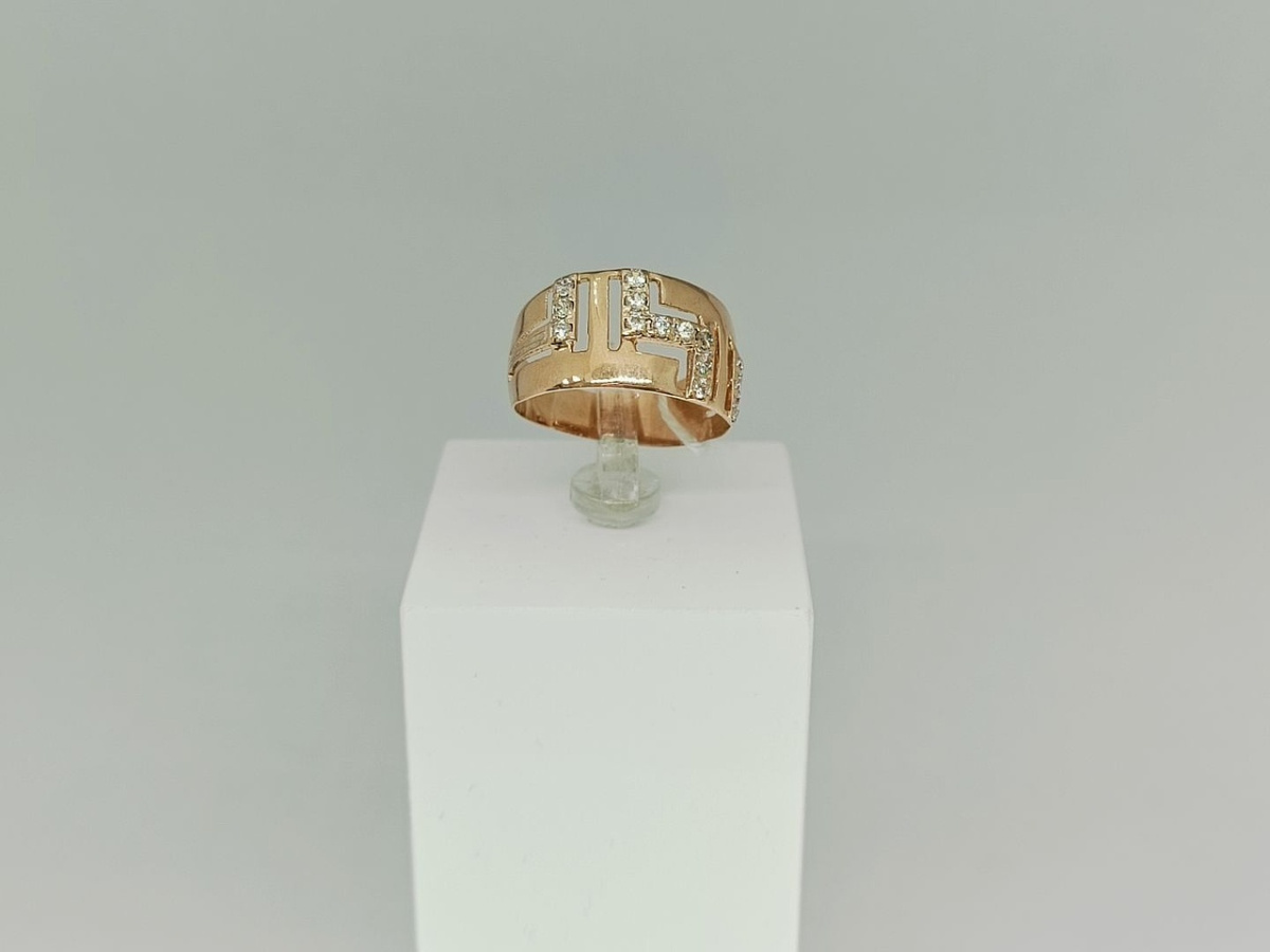 КОЛЬЦО С КАМНЯМИ (Au 585)