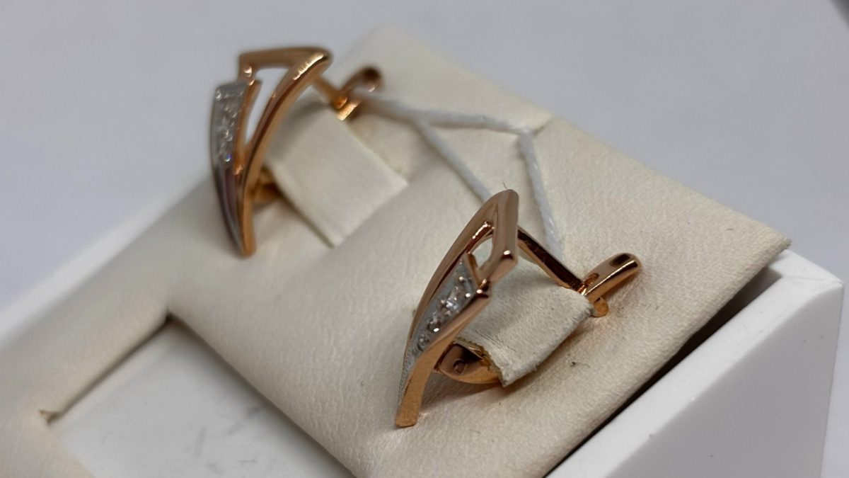 СЕРЬГИ С КАМНЯМИ (Au 585)