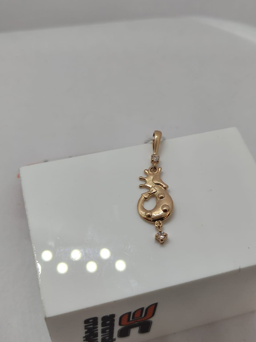 ПОДКМИ585 ПОДВЕСКА С КАМНЯМИ (Au 585)