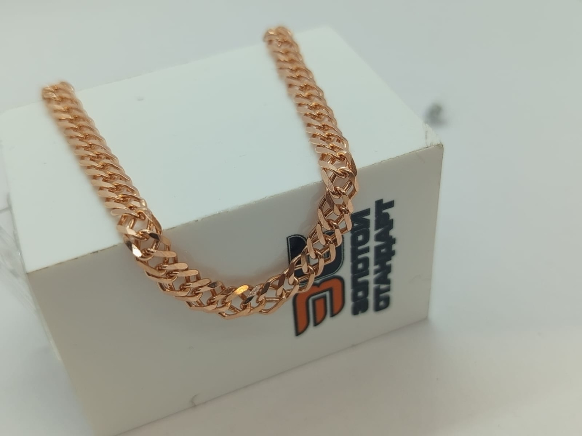 БРАСЛЕТ ПОЛНОВЕСНЫЙ Ромб двойной (Au 585)