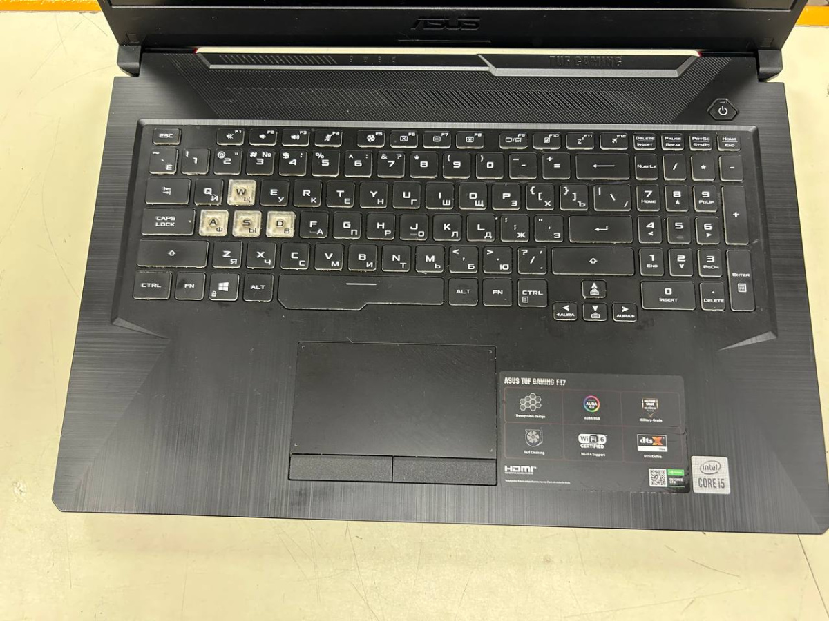 Ноутбук ASUS FX706L; Core i5-10300H, GeForce GTX 1650 TI, 16 Гб, 512 GB, Нет