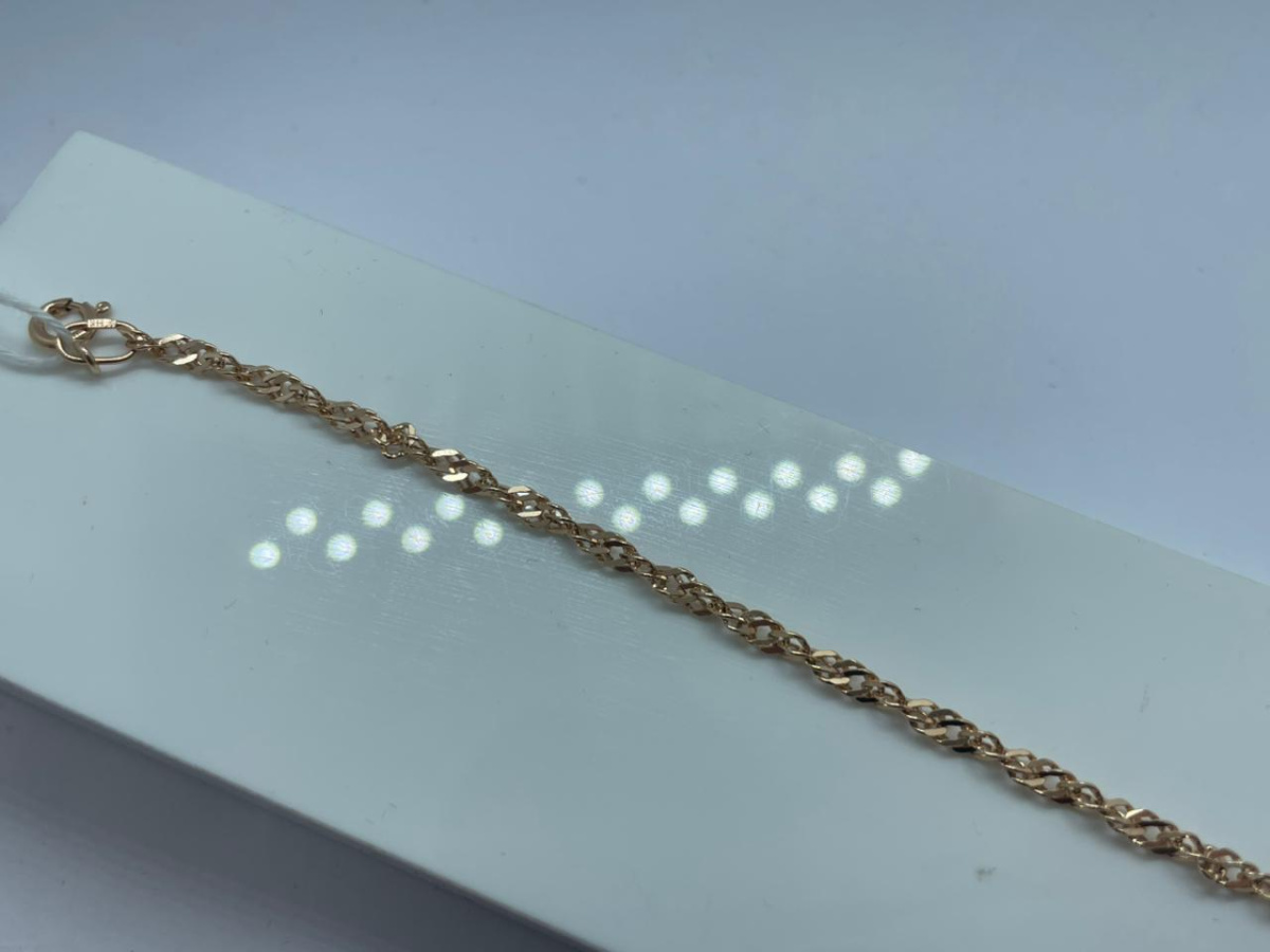 БРАСЛЕТ ПОЛНОВЕСНЫЙ Сингапур Au 585